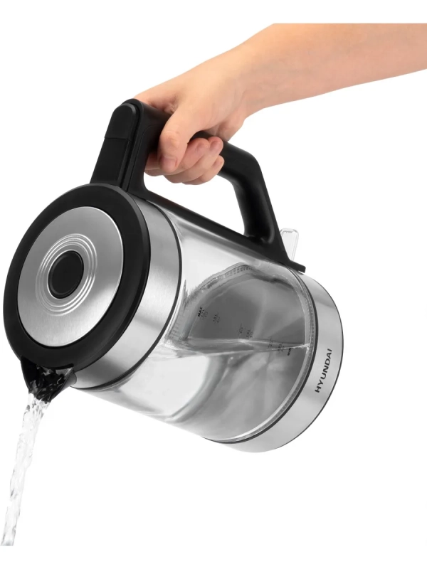 Чайник HYK-G3509 1,7л 2200Вт черный (стекло)