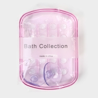 Мыльница на присосках Bath Collection, пластик, 13&times;10&times;3 см, цвет МИКС