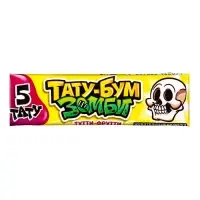 Жевательная резинка в пластинках с татуировками "ТАТУ-БУМ ЗОМБИ" ассорти 12,5гр
