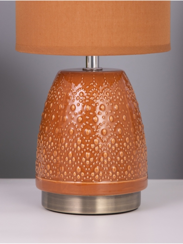 Лампа настольная "Масаки" 1х40Вт Е14 какао 15х15х30см