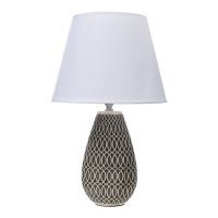 Настольная лампа с абажуром RISALUX &laquo;Фоджиа&raquo;, Е27, 40 Вт, 25&times;25&times;43 см