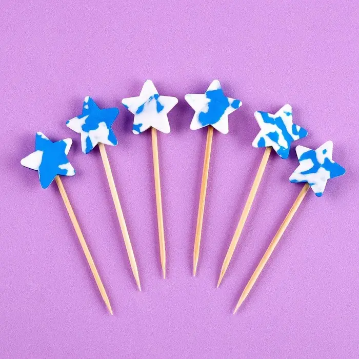 Шпажки &laquo;Звёзды&raquo;, 6 шт., цвет МИКС