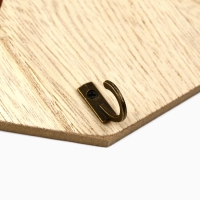 Ключница настенная &laquo;Sweet home&raquo;, цвет молочный, 20 х 14 см