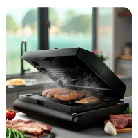 Электрогриль КТ-1632 двусторонний гриль электрический 1000Вт