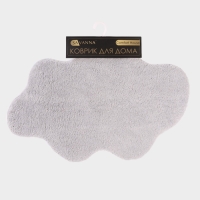 Коврик Savanna Cloud, 58&times;82 см, ворс 2 см, микрофибра, серый