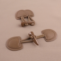 Застёжка-клевант 16 &times; 5 см, 2 шт, цвет капучино