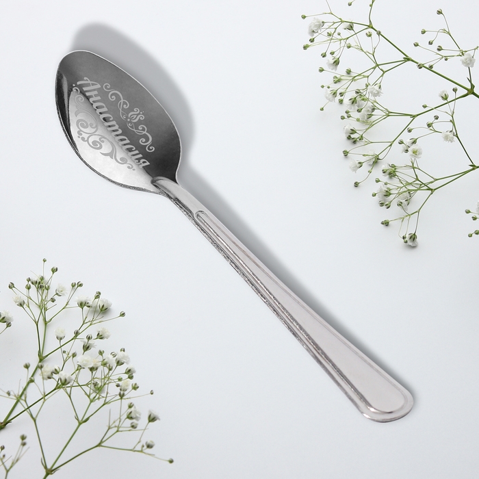 Ложка именная на открытке &laquo;Анастасия&raquo;, 3 х 14 см.