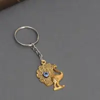 Брелок металл глазки "Павлин" МИКС 2,5х3 см