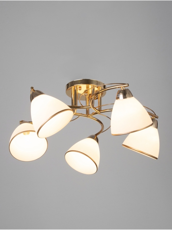 Люстра "Андер" 5хЕ27 40Вт золото 44х44х24 см