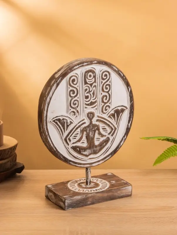 Сувенир на подставке &laquo;Хамса&raquo;, 24&times;9&times;33 см, дерево