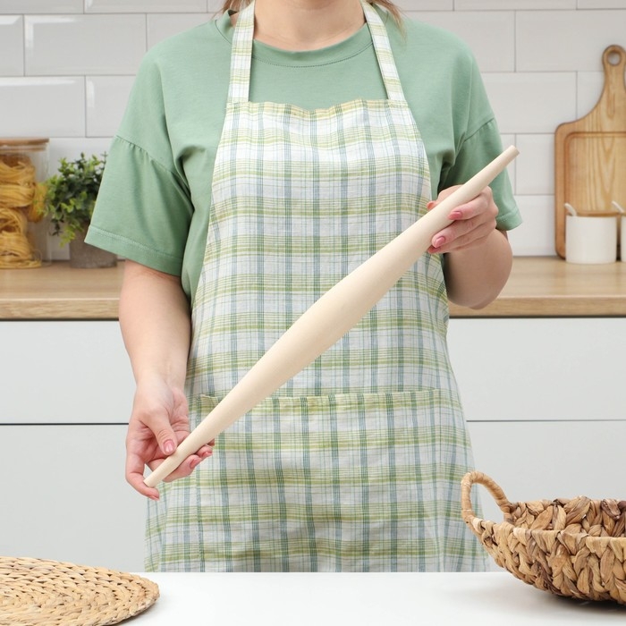 Скалка Доляна &laquo;Веретено&raquo;, длина 50 см, больший d=4,3 см, меньший d=1 см, берёза