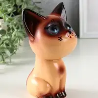 Копилка "Котёнок сиамский", 19,5х12х12,5 см