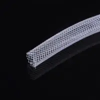 Ювелирная сетка-рукав "Регилин", круглый, 8 мм, 1 метр, цвет белый