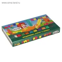 Мелки цветные &laquo;АЛГЕМ&raquo;, в наборе 10 штук, квадратные