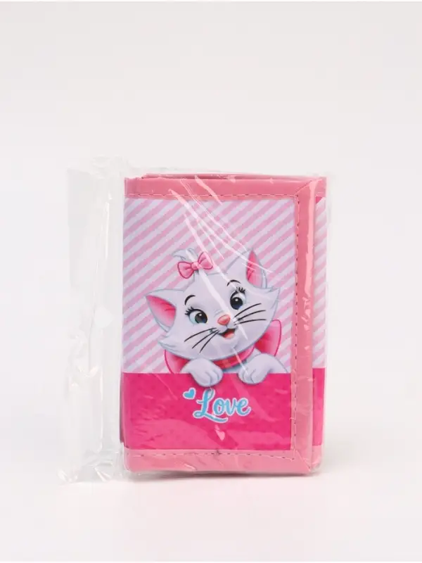 Кошелек детский на липучке, Коты аристократы