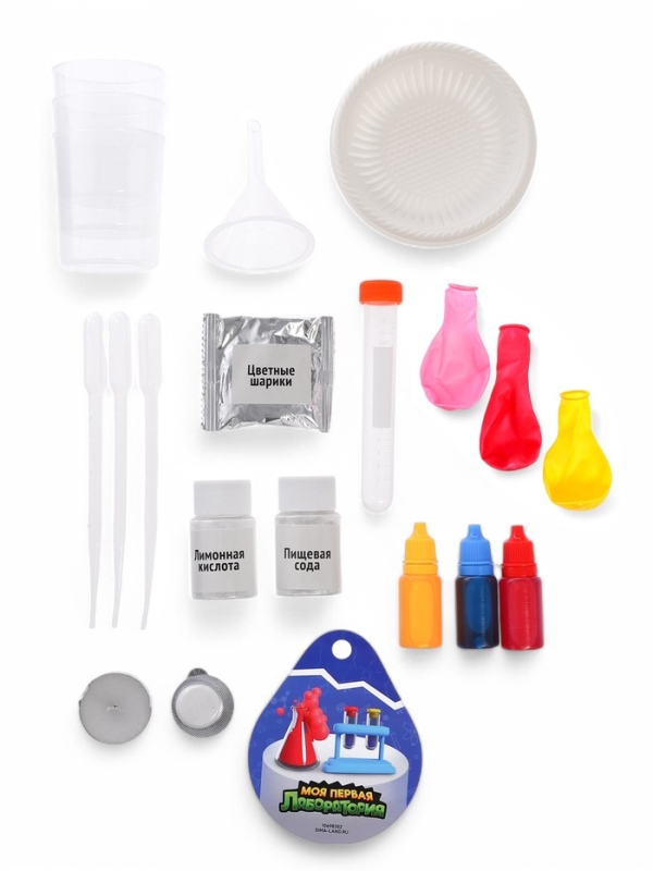 ЭВРИКИ Набор для опытов "Моя первая лаборатория", диноголова