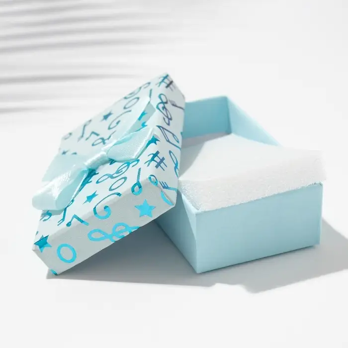 Коробочка подарочная под набор &laquo;Музыка&raquo;, 5&times;8 (размер полезной части 4.5&times;7.5 см), МИКС, вставка белая