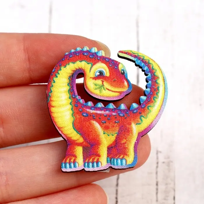 Деревянный значок &laquo;Диплодок&raquo;