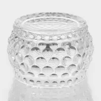 Конфетница с крышкой "Икринка" 7,5х9,5 см, прозрачная