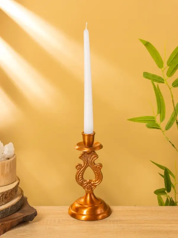 Подсвечник "Нежность" алюминий 10х10х18,5 см