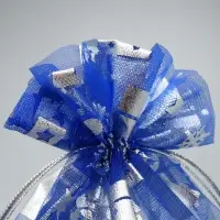 Мешочек подарочный органза &laquo;Зимние радости&raquo;, 16 х 24 см +/- 1.5 см