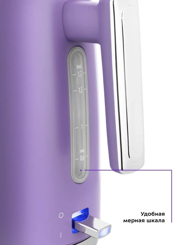 Чайник электрический металлический КТ-6144 - 1.7 л