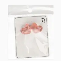 Серьги "Сердце блестка", цвет розовый с паталью серебро