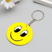 Брелок пластик мягкий "Смайл" МИКС 6х6 см