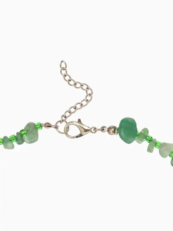 Ожерелье 20 см, цв. зелёный