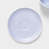 Чайная пара Доляна &laquo;Коралл&raquo;, 275 мл, фарфор, голубая