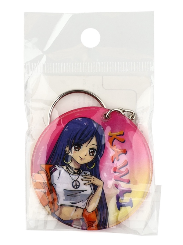 Брелок для ключей с фонариком "Каваий", 5 х 5 см