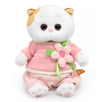 Мягкая игрушка &laquo;Кошечка Ли-Ли BABY&raquo;, в свитшоте с цветком, 20 см