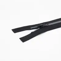 Молния &laquo;Трактор&raquo;, №5, разъёмная, замок автомат, 70 см, чёрная, белая