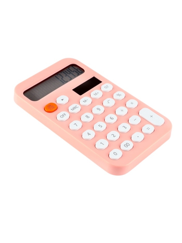 Калькулятор настольный 12-разрядный КК-968, розовый