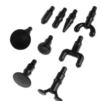 Массажёр для тела LEM-11, перкуссионный, 9 насадок, 9  режимов, черный