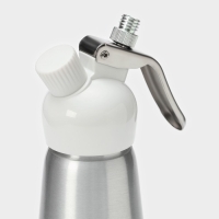 Кремер - сифон для взбивания сливок KONFINETTA, 1 л, 3 насадки, алюминий, серебристый