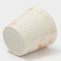 Кашпо круглое "SandStorm" d16,3х15 см, цвет оранжевый