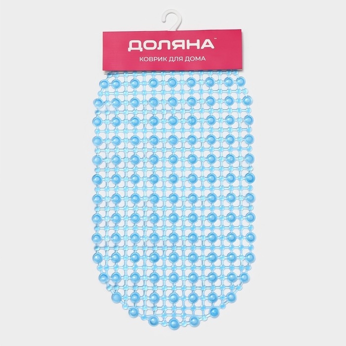 Коврик противоскользящий в ванну на присосках Доляна &laquo;Капли воды&raquo;, 36&times;65 см, цвет МИКС