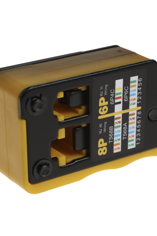 Кримпер ТУНДРА, обжим пластиковых клемм RJ45 RJ11/12, зачистка до 7 мм