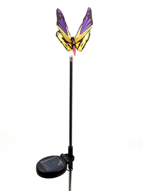 Штекер с подсветкой "Бабочка Адриа" синяя, 12х70см