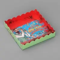 Коробка для печенья, &laquo;Врывайся в Новый Год!&raquo;, 15&times;15&times;3 см