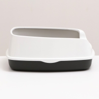 Туалет &laquo;Айша&raquo; S с высоким бортом,  45 х 35 х 18,5 см, серый