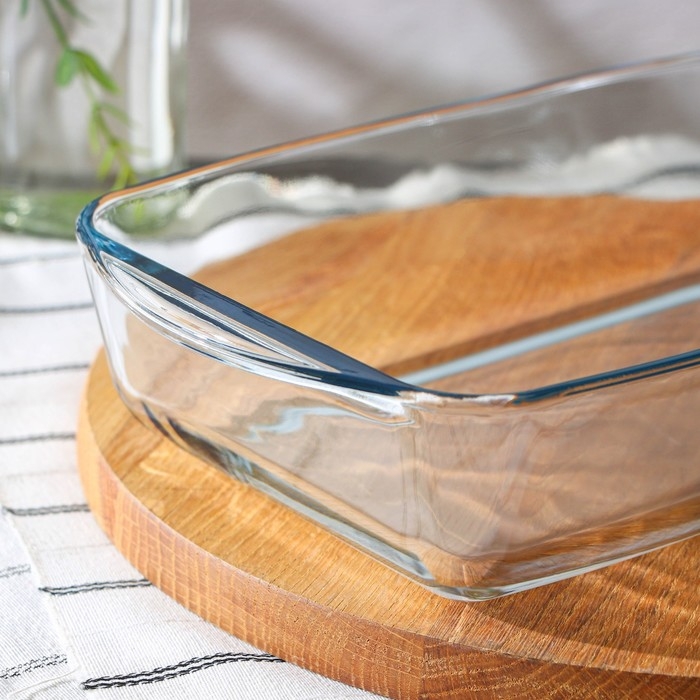 Форма прямоугольная для запекания из жаропрочного стекла Borcam, 2,7 л, 33,6&times;19&times;7 cм