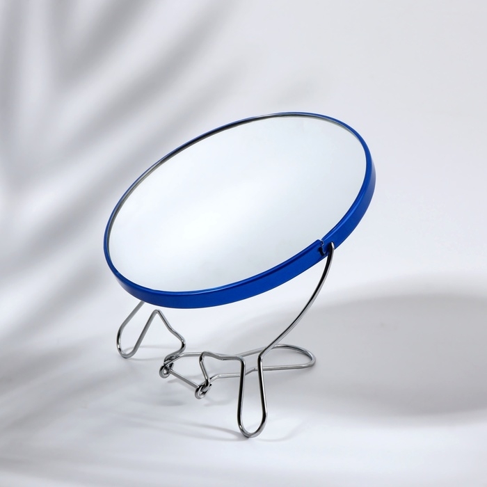 Зеркало настольное - подвесное &laquo;Круг&raquo;, двустороннее, с увеличением, d зеркальной поверхности 16,2 см, цвет МИКС