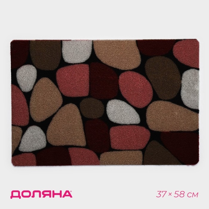 Коврик придверный влаговпитывающий Доляна, без окантовки, 37&times;58 см