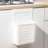 Корзина для хранения подвесная на дверцу, 25&times;13&times;36 см, цвет белый