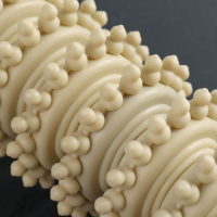 Массажёр &laquo;Скалка&raquo;, универсальный, 38 &times; 7 см, 9 колёс, деревянный