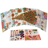 Новый год! Книжка со скретч-слоем и многоразовыми наклейками &laquo;Новогодние задания&raquo;