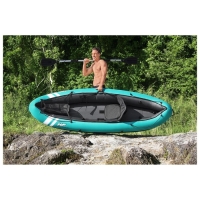 Байдарка Bestway Hydro-Force, 280&times;86 см, комплект: 1 весло, ручной насос, 2 съёмных ребра, 1 сиденье, 1 сумка, ремкомплект, 65118