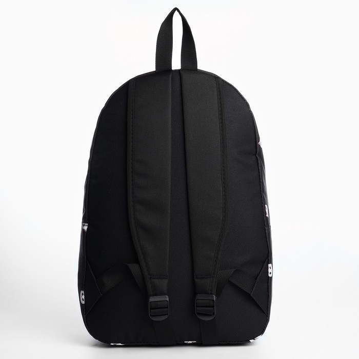 Рюкзак школьный текстильный &laquo;Коты&raquo;, 42х14х28 см, цвет чёрный